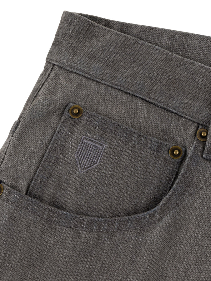 Chain To Bank Millions Baggy Fit Shorts Fall 2026 | FADED GREY DENIM