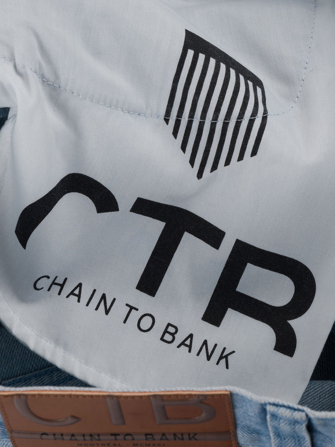 Chain To Bank Millions Baggy Fit Shorts Holiday 2025 | WASHED FADED INDIGO