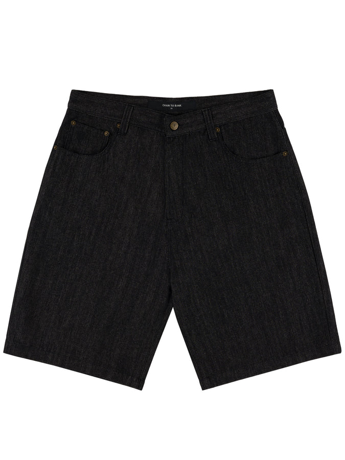 Chain To Bank Millions Baggy Fit Shorts Fall 2026 | RAW BLACK
