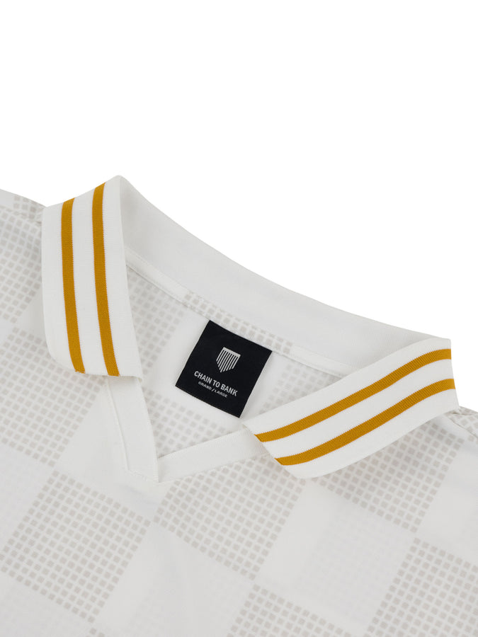 Chain To Bank Striker Soccer Jersey T-Shirt Fall 2026 | WHITE