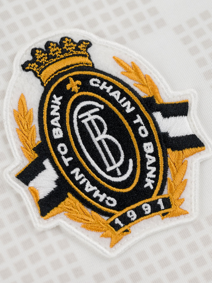 Chain To Bank Striker Soccer Jersey T-Shirt Fall 2026 | WHITE