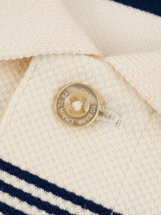 Chain To Bank Living Large Stripes Polo Fall 2026 | NAVY STRIPES