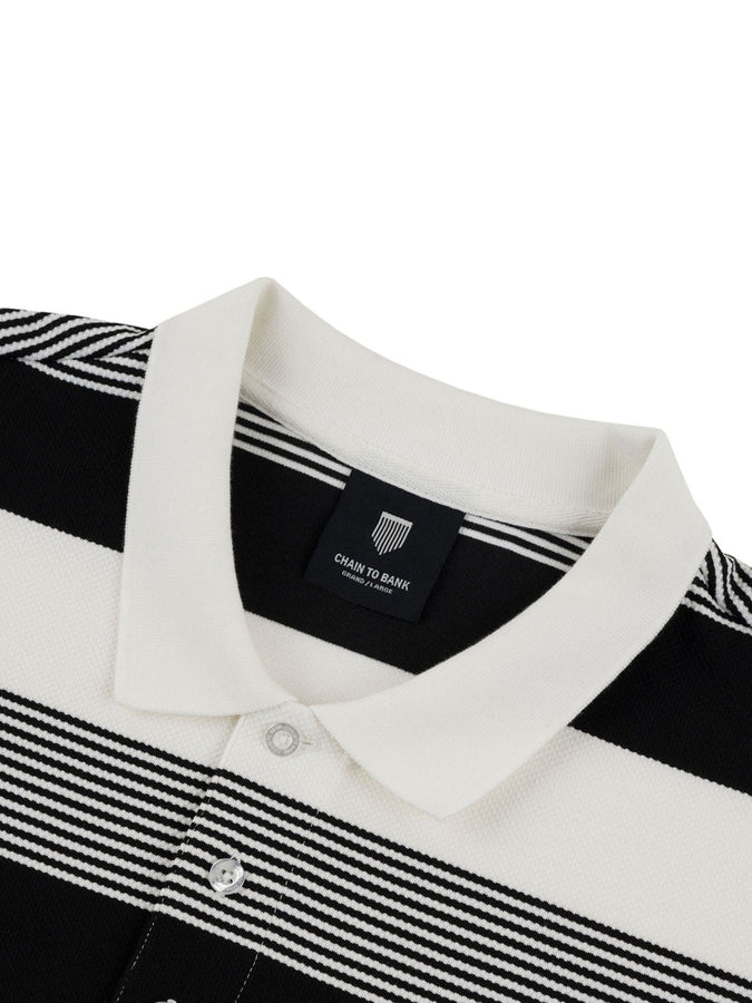 Chain To Bank Living Large Stripes Polo Fall 2026 | BLACK STRIPES