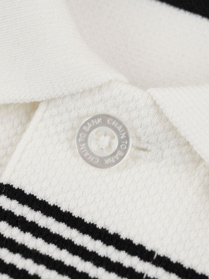 Chain To Bank Living Large Stripes Polo Fall 2026 | BLACK STRIPES