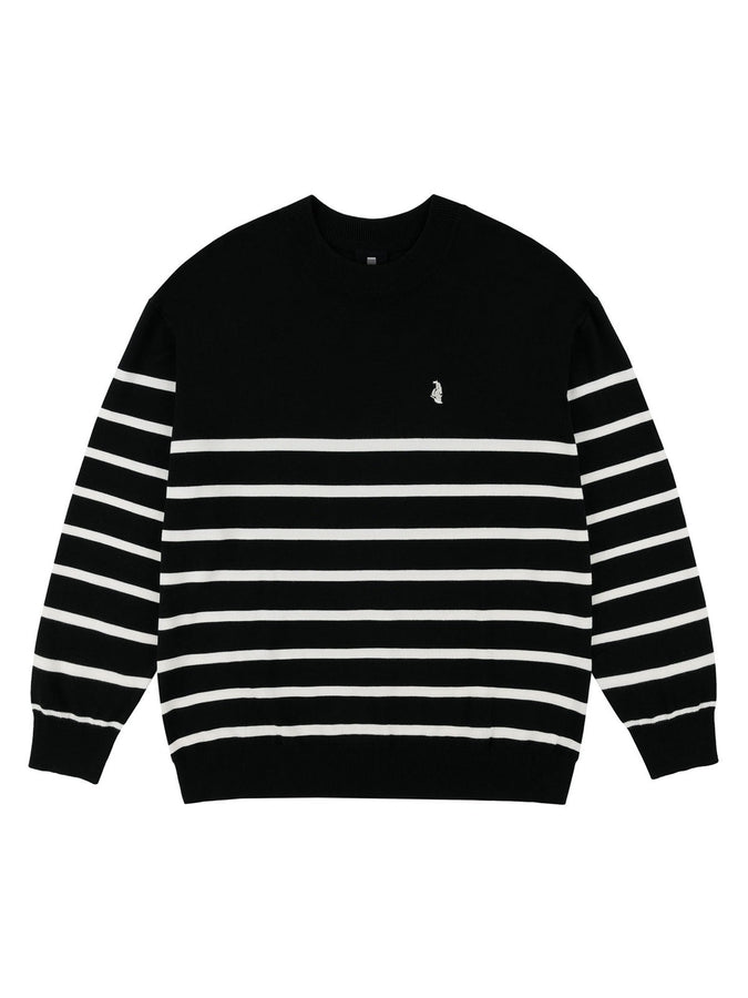 Chain To Bank Jacques Cousteau Stripe Sweater Fall 2026 | BLACK