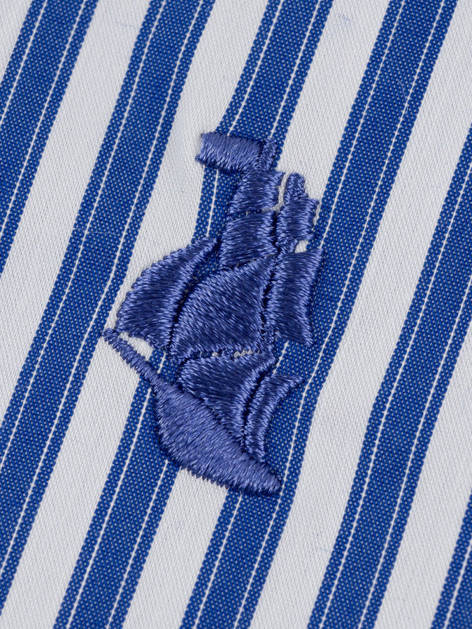 Chain To Bank Freshman Long Sleeve Buttondown Shirt Fall 2027 | NAVY STRIPES