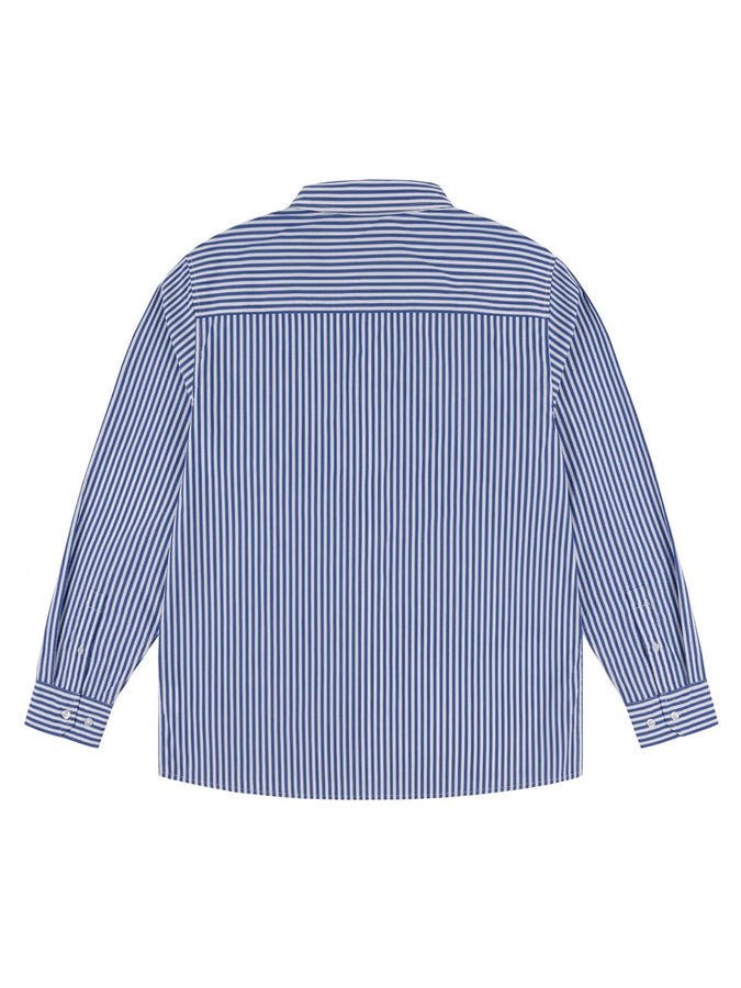 Chain To Bank Freshman Long Sleeve Buttondown Shirt Fall 2027 | NAVY STRIPES