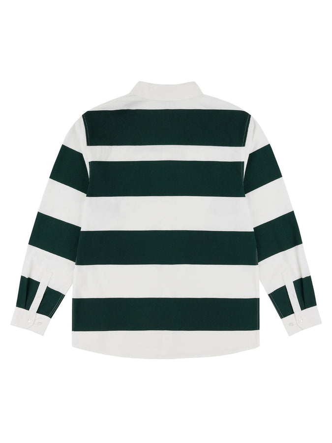 CTB Four Bars Long Sleeve Buttondown Shirt Fall 2026 | GREEN/WHITE