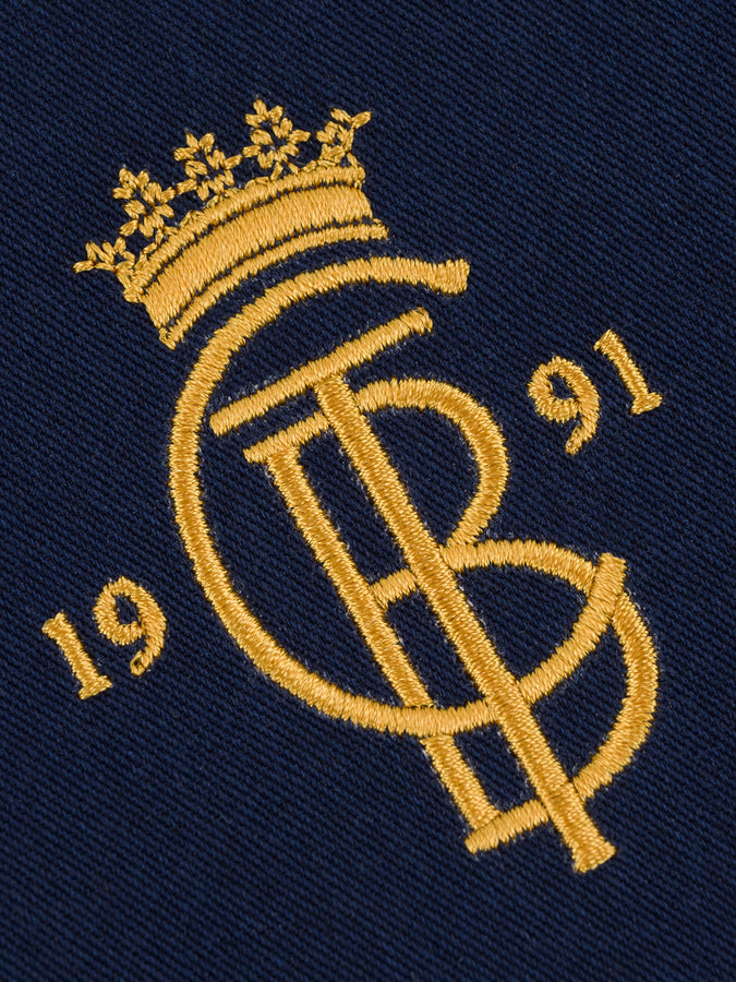 Chain To Bank Four Bars L/S Buttondown Shirt Holiday 2025 | NAVY/WHITE