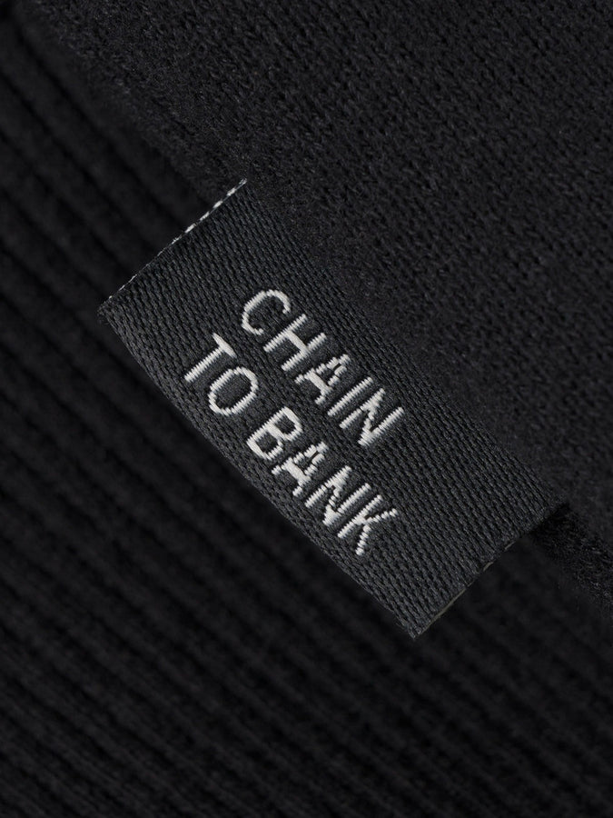 Chain To Bank Most Valuable Mock Neck Sweater Fall 2026 | BLACK