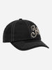 Jacker Logo Side Black Strapback Hat
