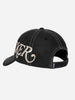 Jacker Logo Side Black Strapback Hat