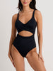 Everyday Sunday Basic Wrap Blk One Piece Swimsuit Spring 2026
