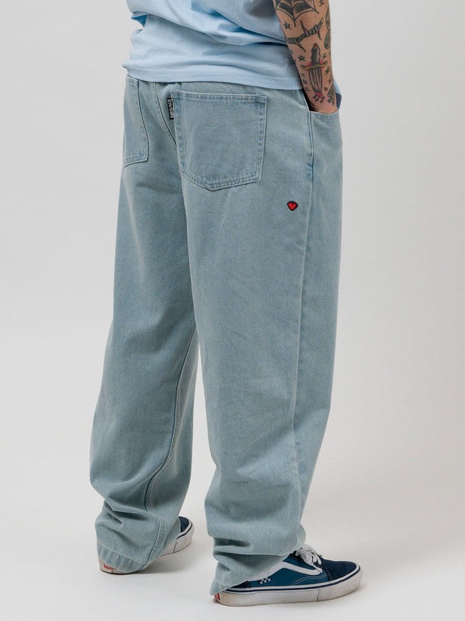 Loviah OG Baggy 5 Pocket Jeans Fall 2025 | WHITE BLUE WASH