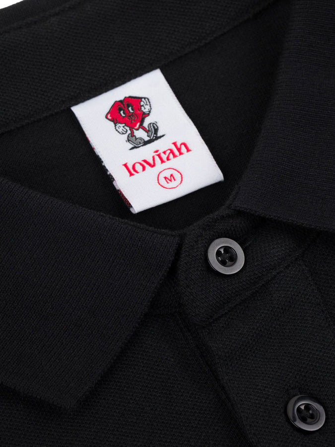 Loviah Private Member Long Sleeve Polo Fall 2025 | BLACK