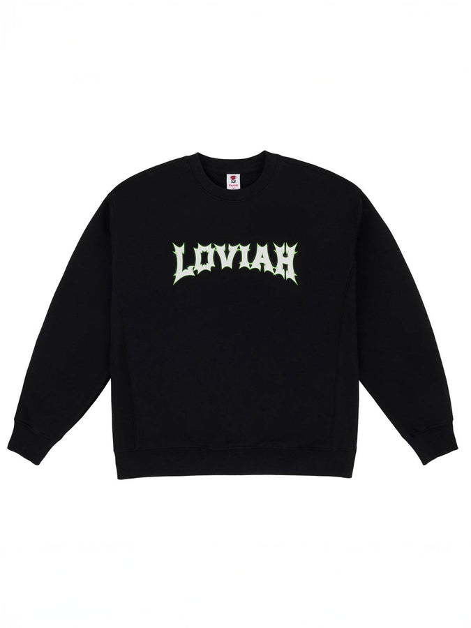Loviah Spiky Crewneck Sweatshirt Fall 2025 | BLACK