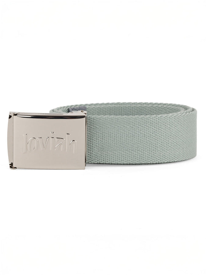 Loviah Chrome Webbing Belt | STEEL