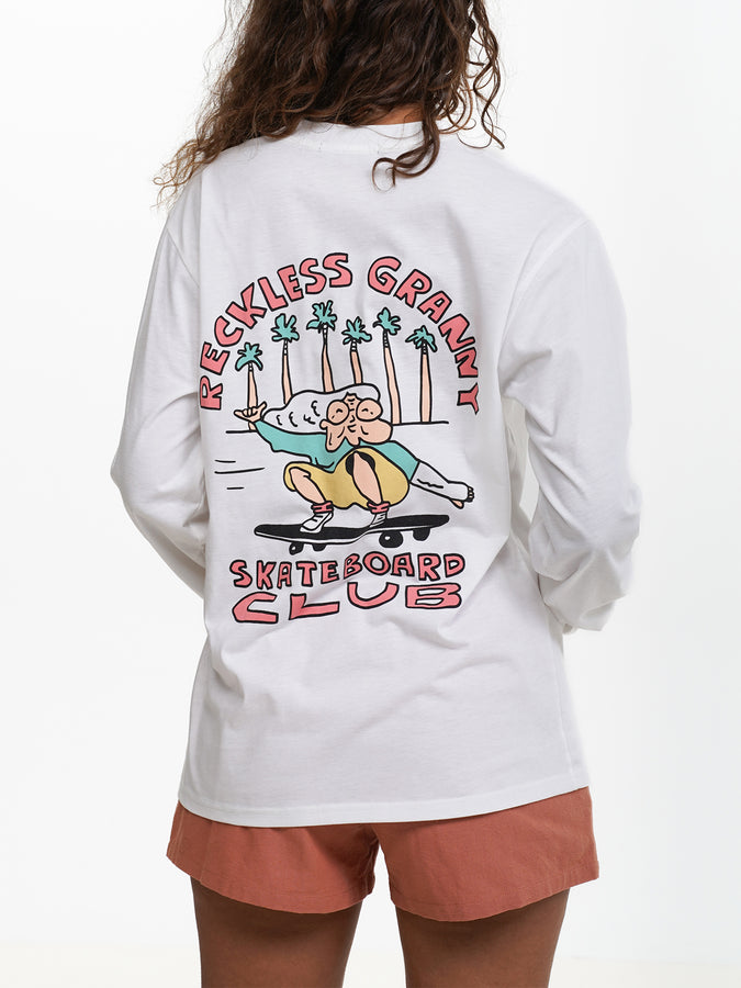 Notice The Reckless Reckless Granny L/S T-Shirt Summer 2024 | WHITE