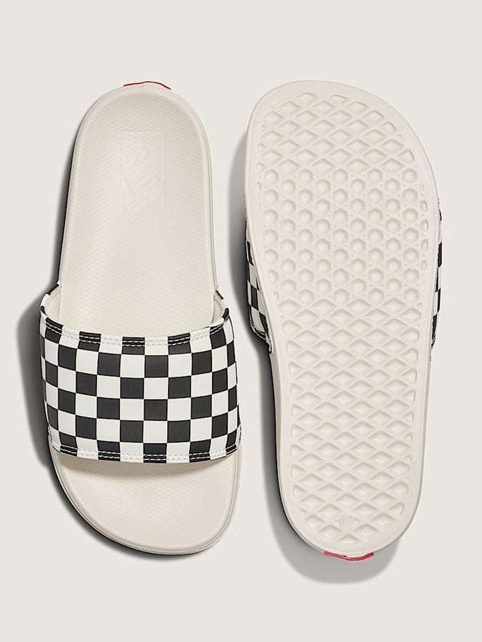 Vans La Costa Slide-On Checkerboard Black/Marshmallow Sandals Spring 2026 | BLACK/MARSHMALLOW (R6R)