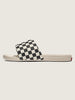 Vans La Costa Slide-On Checkerboard Black/Marshmallow Sandals Spring 2026