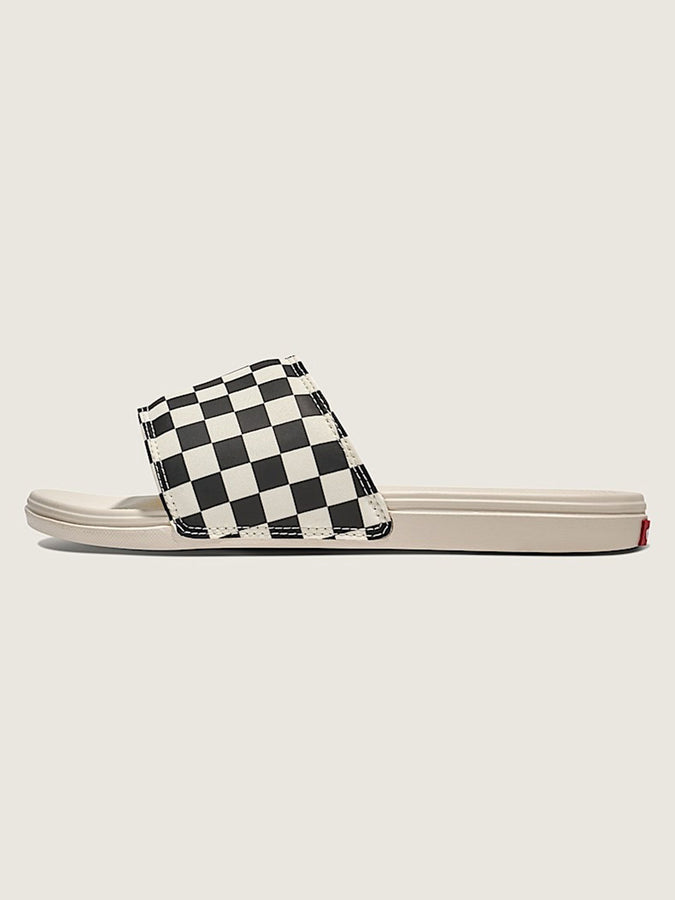 Vans La Costa Slide-On Checkerboard Black/Marshmallow Sandals Spring 2026 | BLACK/MARSHMALLOW (R6R)