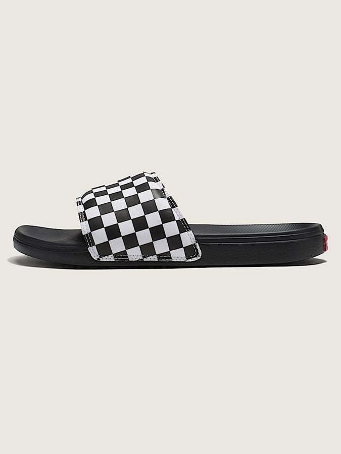 Vans La Costa Slide-On Checkerboard Pure White/Black Shoes Spring 2026 | CHECKER TRUE WHITE/BLACK (27I)