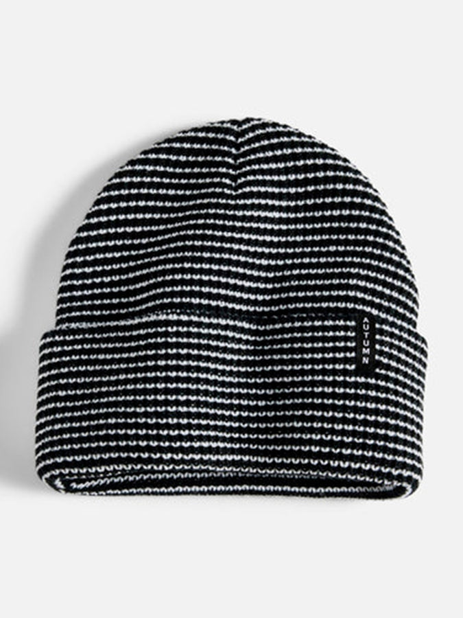 Autumn Stripe Beanie | BLACK