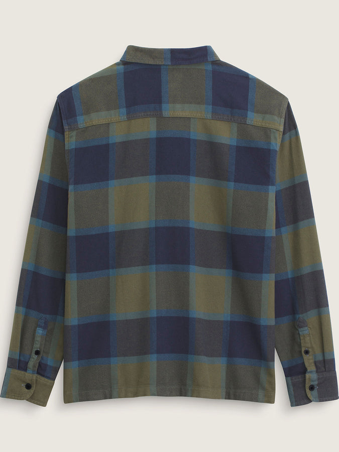 Vans Larkspur Plaid Flannel Longsleeve Buttondown Shirt Holiday 2025 | GRAPE LEAF/PARISIAN NGHT (F0O)