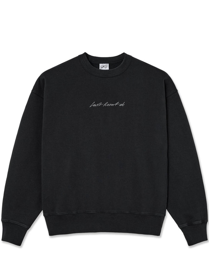 Last Resort Spring 2024 LR Signature Crewneck Sweatshirt | WASHED BLACK 
