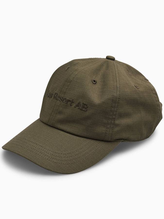 Last Resort Script Logo Soft Peak Hat | OLIVE DRAB