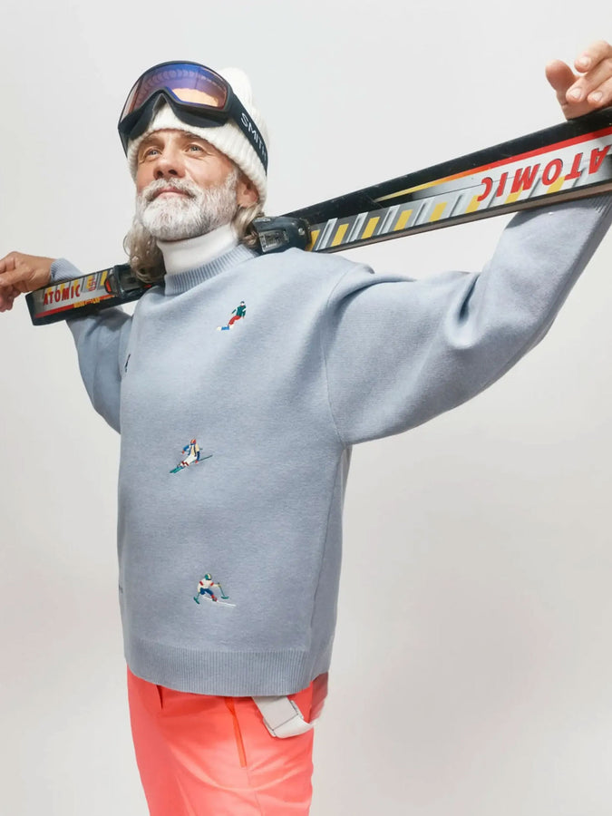 Girl Crush Après-Ski Le Slalom Sweater Holiday 2025 | BLUE GREY