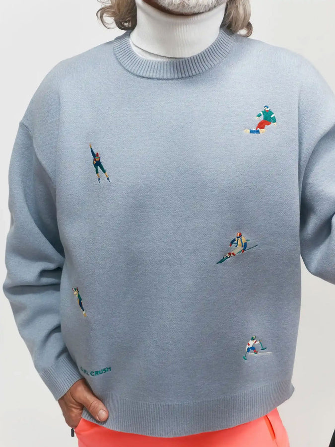 Girl Crush Après-Ski Le Slalom Sweater Holiday 2025 | BLUE GREY