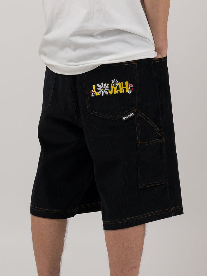 Loviah Cord Shorts Spring 2024 | BLACK