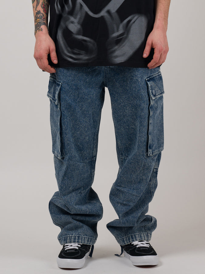 Loviah Cargo jeans Spring 2024 | BLUE ACID WASH
