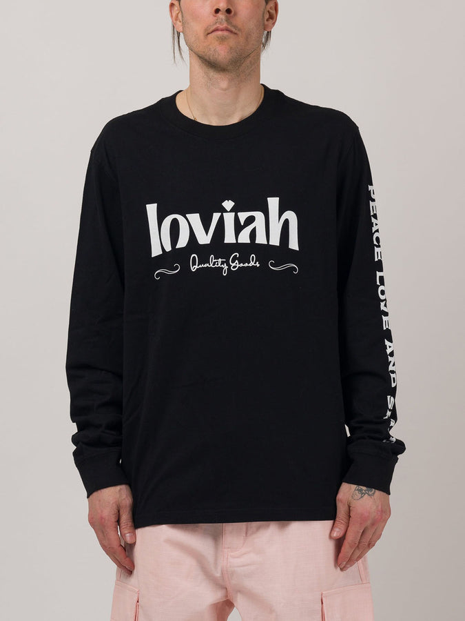 Loviah Spring 2024 Quality Goods Long Sleeve T-Shirt |  BLACK