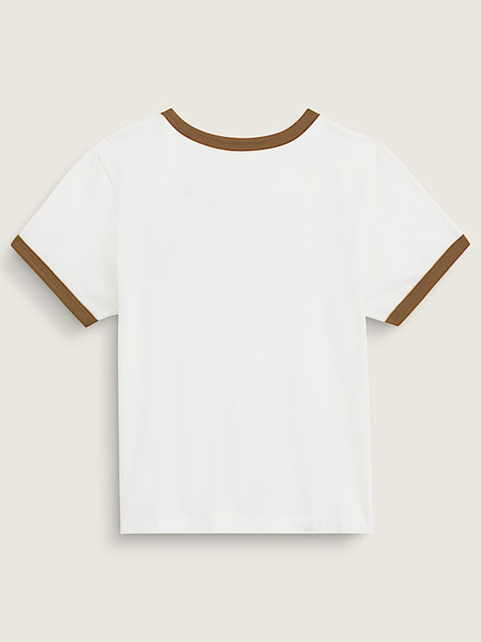 Vans Lefty Scrip Ringer T-Shirt Fall 2026 | MARSHMALLOW (FS8)