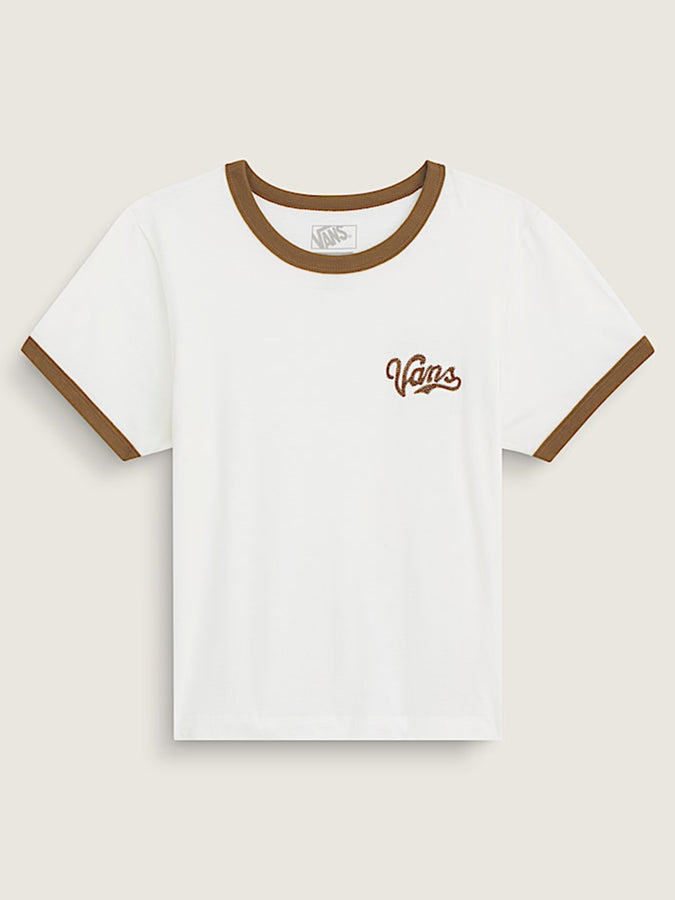 Vans Lefty Scrip Ringer T-Shirt Fall 2026 | MARSHMALLOW (FS8)