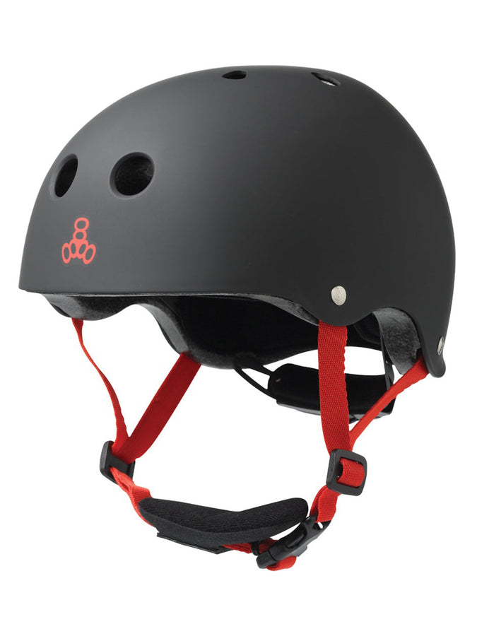 TRI8 Lil 8 Dual Cert Helmet | BLACK RUBBER