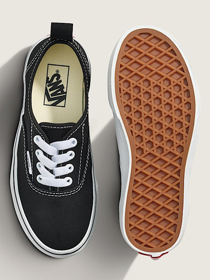 Vans Authentic Elastic Lace Shoes | BLACK/TRUE WHITE (LXN)