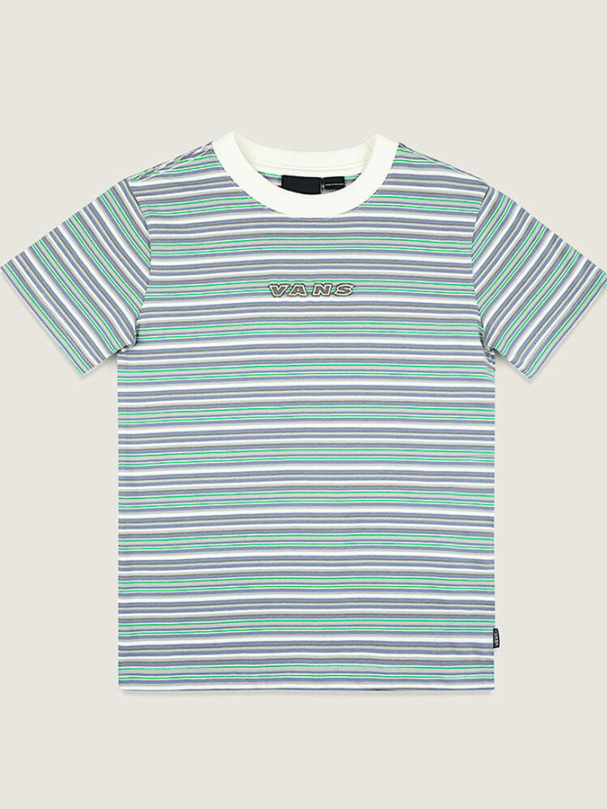 Vans Cameron Check Stripe T-Shirt Spring 2026 | MARSHMLLW/GLACIAL SLATE (GWI)