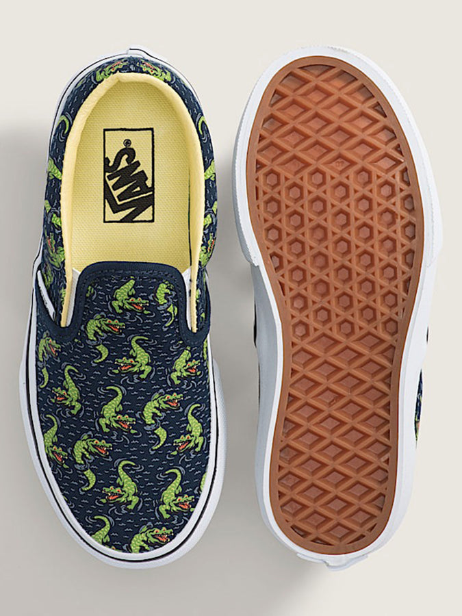 Vans Classic Slip-On Glow Croc Navy/Yellow Shoes Spring 2026 | GLOW CROC NAVY/YELLOW (YY0)