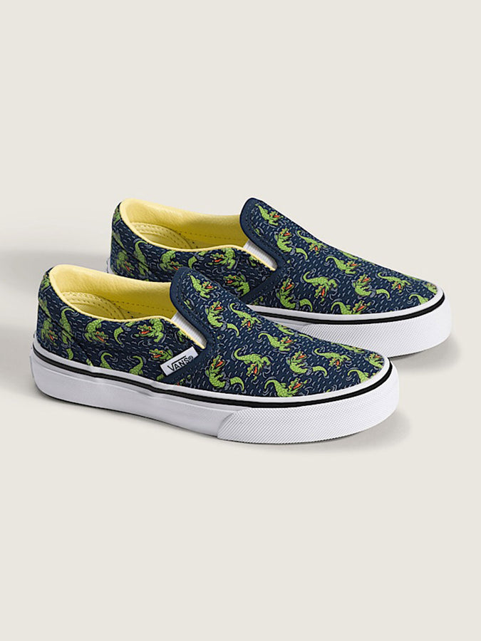 Vans Classic Slip-On Glow Croc Navy/Yellow Shoes Spring 2026 | GLOW CROC NAVY/YELLOW (YY0)