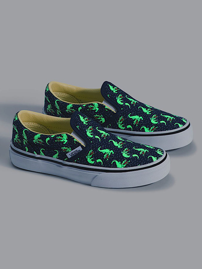 Vans Classic Slip-On Glow Croc Navy/Yellow Shoes Spring 2026 | GLOW CROC NAVY/YELLOW (YY0)