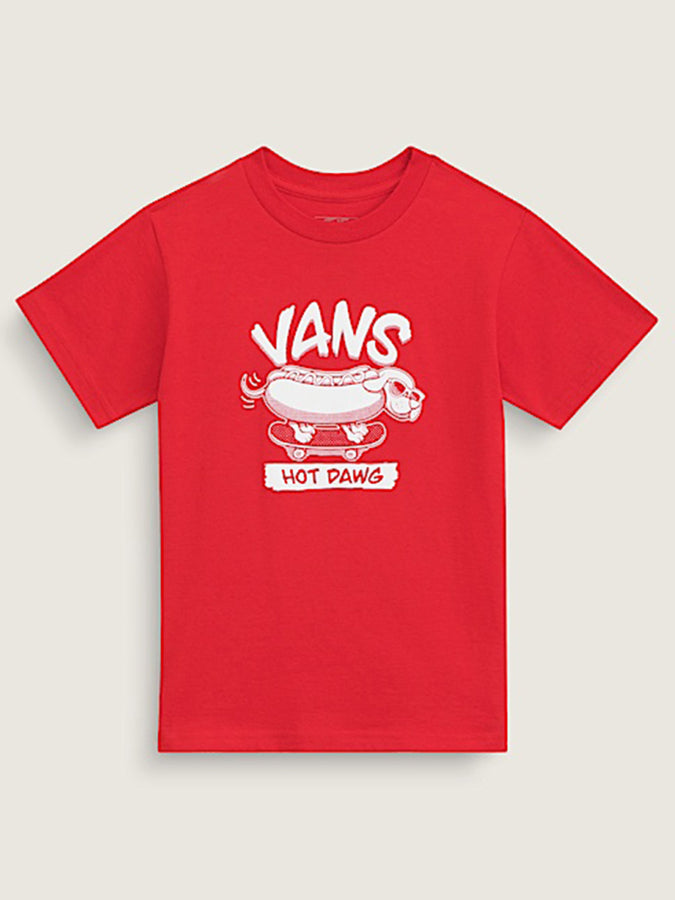 Vans Hot Dawg T-Shirt (Kids 2-7) Fall 2026 | RACING RED (IZQ)