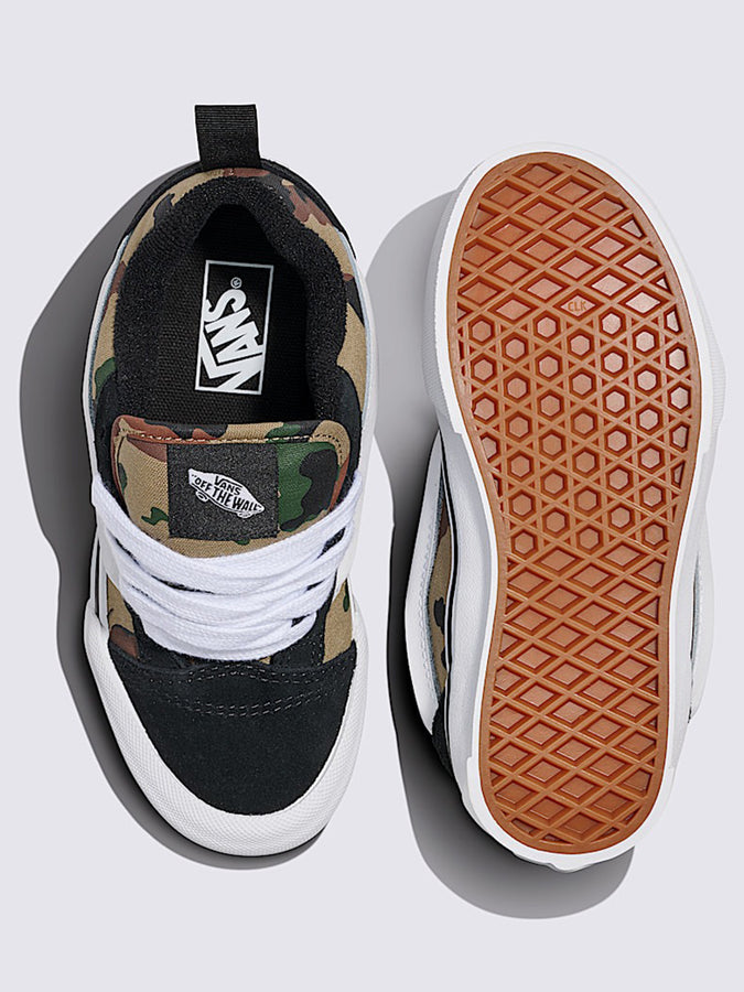 Vans Knu School Black Camo/Green Shoes Fall 2025 | CAMO BLACK/GREEN (YJ7)