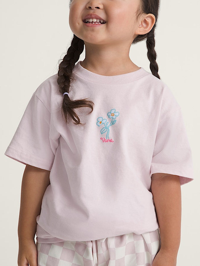 Vans Little Flower T-Shirt (Kids 2-7) Fall 2026 | PALE PETAL (H8H)