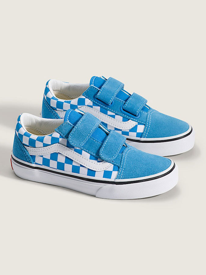 Skool V Color Theory Bright Azure Checkerboard Shoes Spring 2026 | BRIGHT AZURE (FNM)