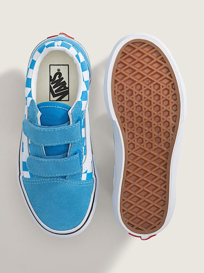 Skool V Color Theory Bright Azure Checkerboard Shoes Spring 2026 | BRIGHT AZURE (FNM)