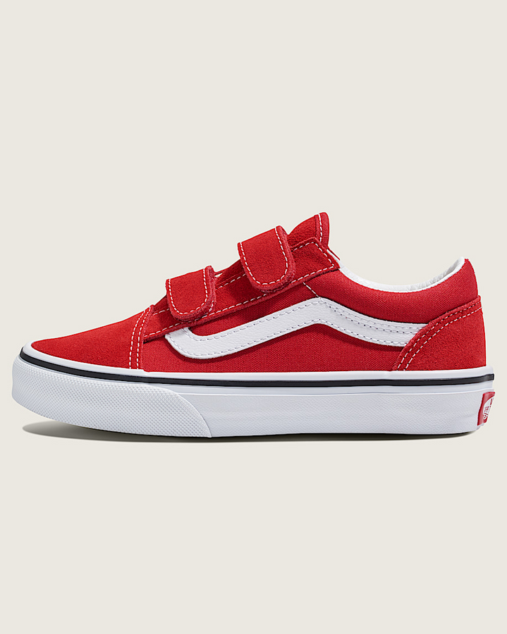 Vans Old Skool V Racing Red/White Shoes Spring 2026 | RACING RED/TRUE WHITE (JV6)
