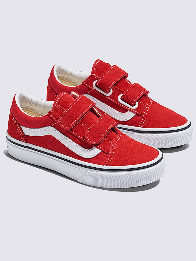Vans Old Skool V Racing Red/White Shoes Spring 2026 | RACING RED/TRUE WHITE (JV6)
